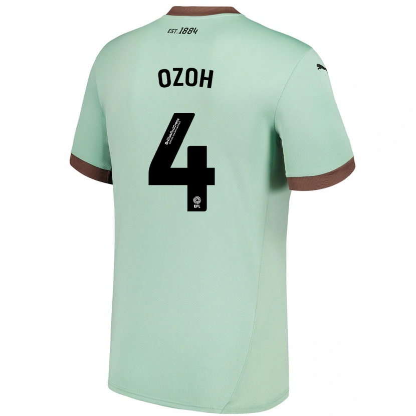 Danxen Herren David Ozoh #4 Blassgrün Auswärtstrikot Trikot 2024/25 T-Shirt Schweiz