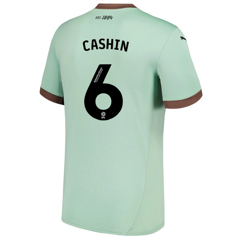 Danxen Herren Eiran Cashin #6 Blassgrün Auswärtstrikot Trikot 2024/25 T-Shirt Schweiz