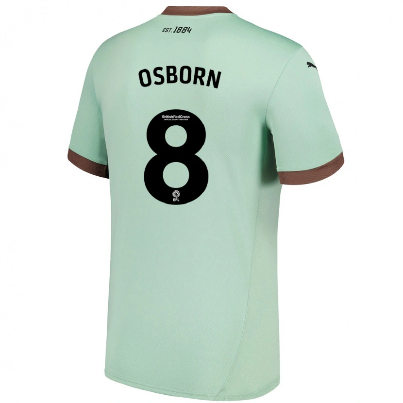 Danxen Herren Ben Osborn #8 Blassgrün Auswärtstrikot Trikot 2024/25 T-Shirt Schweiz