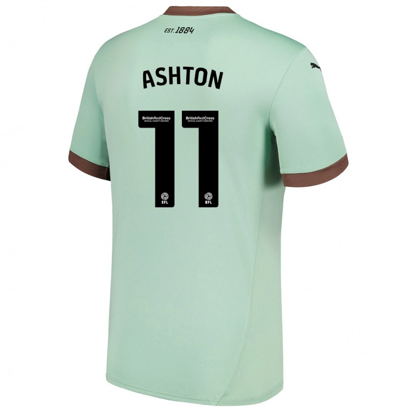 Danxen Herren Eleanor Ashton #11 Blassgrün Auswärtstrikot Trikot 2024/25 T-Shirt Schweiz