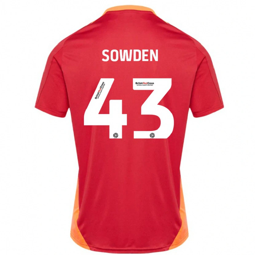 Danxen Herren Andrew Sowden #43 Blau Cremeweiß Auswärtstrikot Trikot 2024/25 T-Shirt Schweiz