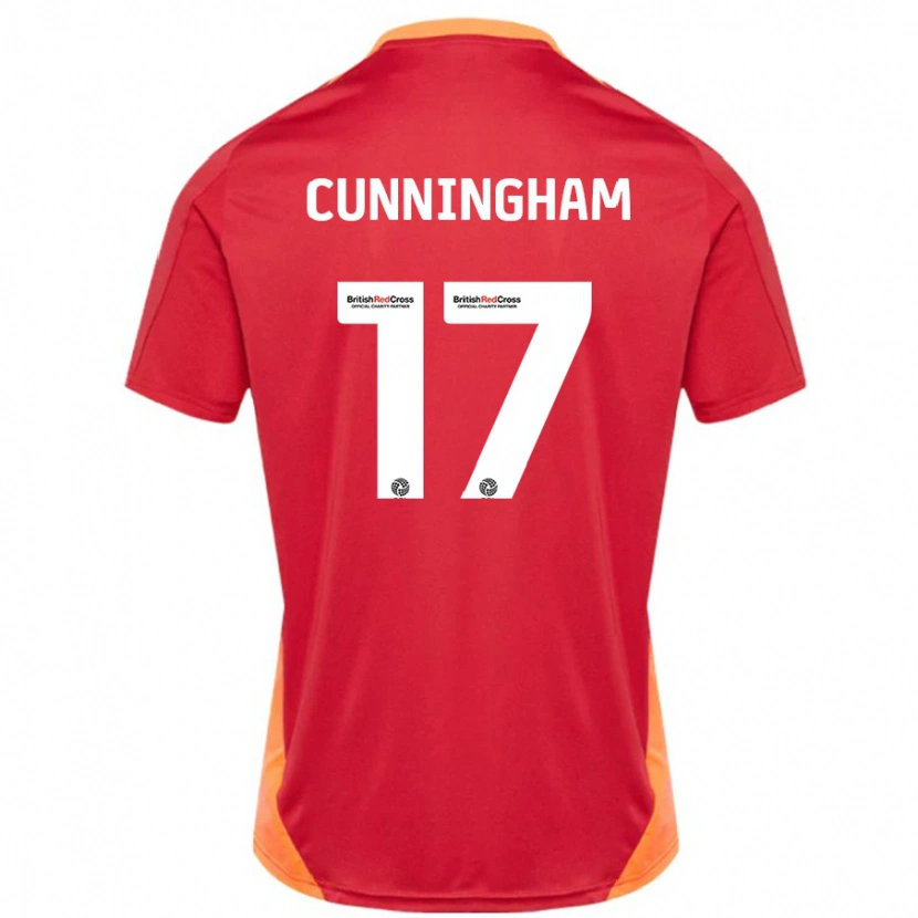 Danxen Herren Zoe Cunningham #17 Blau Cremeweiß Auswärtstrikot Trikot 2024/25 T-Shirt Schweiz
