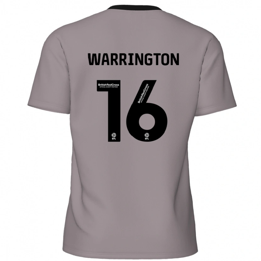 Danxen Herren Lewis Warrington #16 Grau Auswärtstrikot Trikot 2024/25 T-Shirt Schweiz