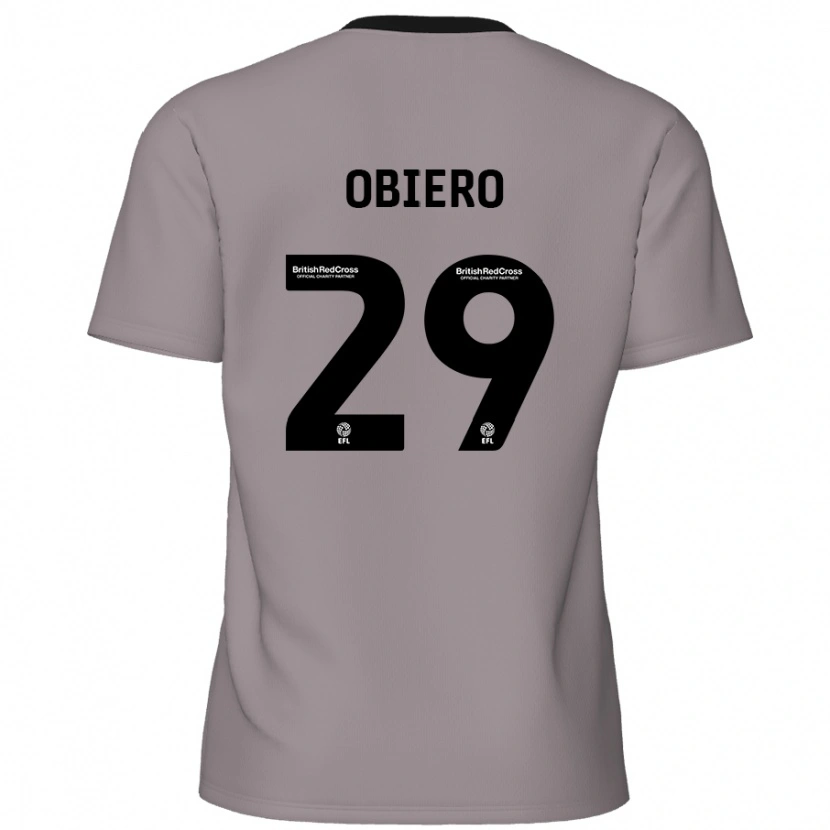 Danxen Herren Zech Obiero #29 Grau Auswärtstrikot Trikot 2024/25 T-Shirt Schweiz