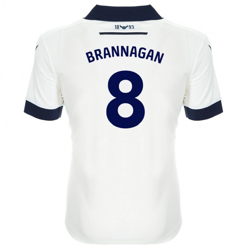 Danxen Herren Cameron Brannagan #8 Weiß Marineblau Auswärtstrikot Trikot 2024/25 T-Shirt Schweiz