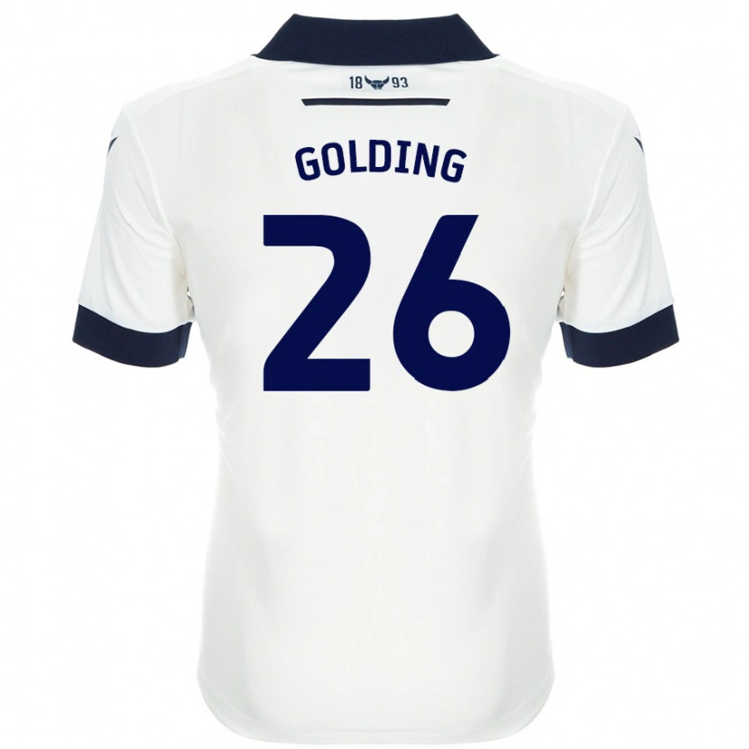 Danxen Herren James Golding #26 Weiß Marineblau Auswärtstrikot Trikot 2024/25 T-Shirt Schweiz