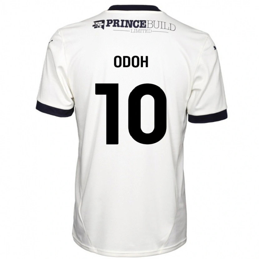 Danxen Herren Abraham Odoh #10 Cremeweiß Schwarz Auswärtstrikot Trikot 2024/25 T-Shirt Schweiz