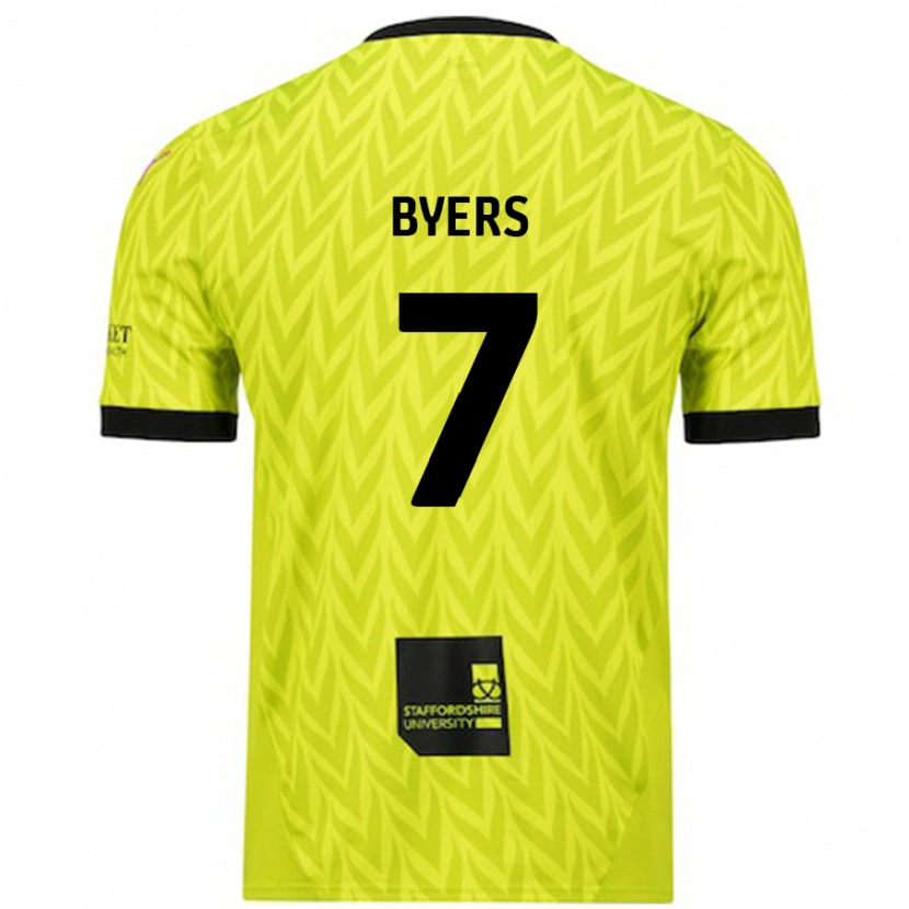 Danxen Herren George Byers #7 Fluoreszierend Grün Auswärtstrikot Trikot 2024/25 T-Shirt Schweiz