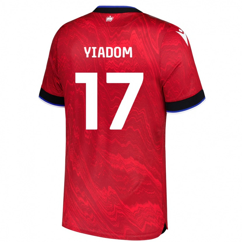 Danxen Herren Andy Yiadom #17 Rot Schwarz Auswärtstrikot Trikot 2024/25 T-Shirt Schweiz