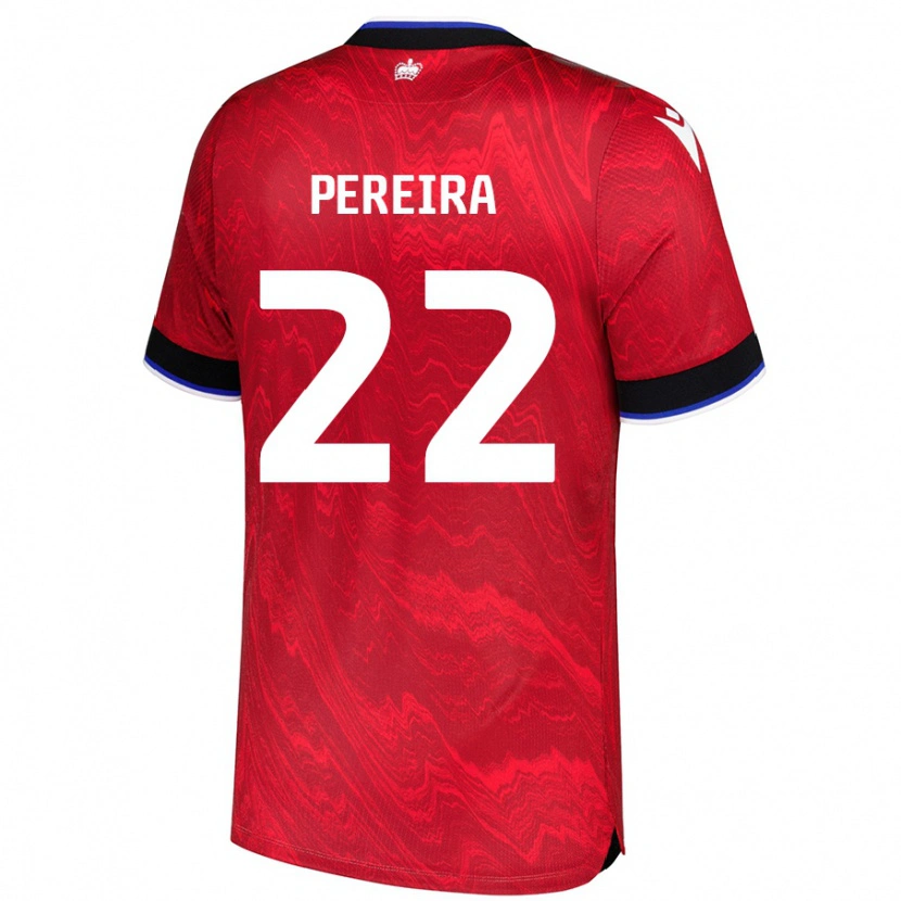 Danxen Herren Joel Pereira #22 Rot Schwarz Auswärtstrikot Trikot 2024/25 T-Shirt Schweiz