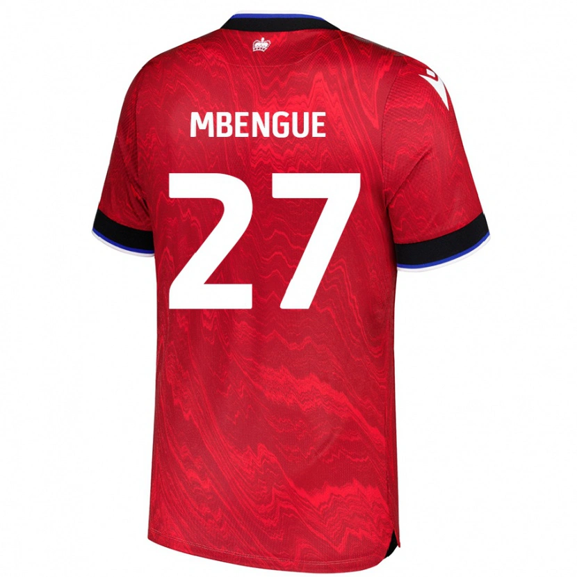 Danxen Herren Amadou Salif Mbengue #27 Rot Schwarz Auswärtstrikot Trikot 2024/25 T-Shirt Schweiz
