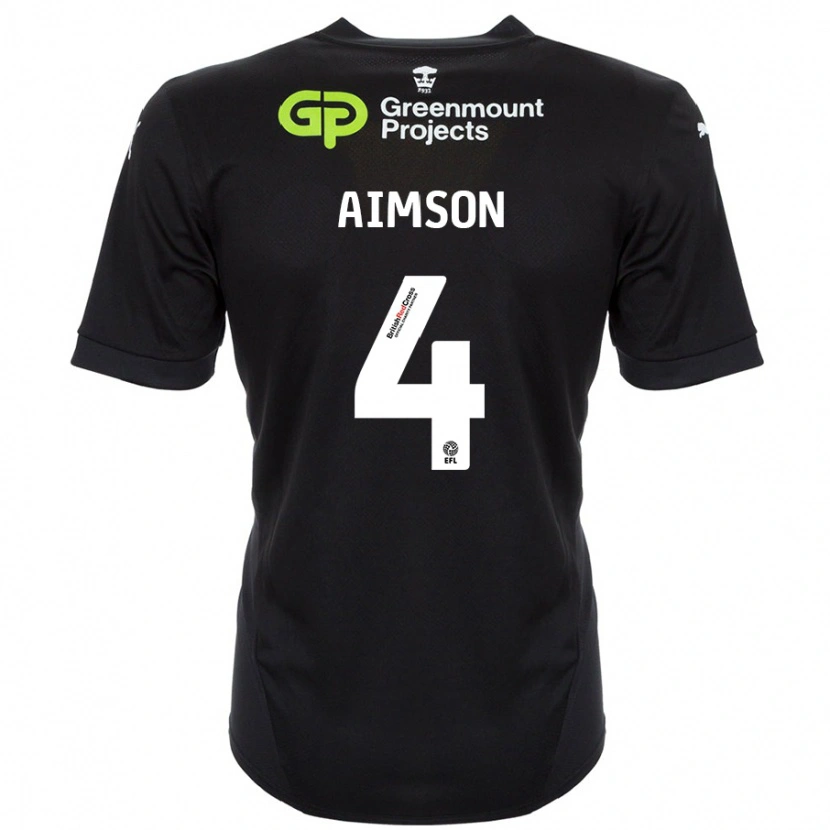 Danxen Herren Will Aimson #4 Schwarz Auswärtstrikot Trikot 2024/25 T-Shirt Schweiz