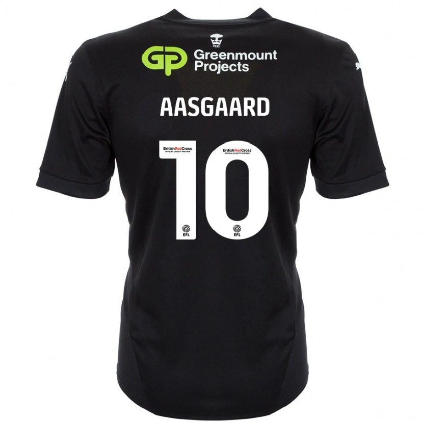 Danxen Herren Thelo Aasgaard #10 Schwarz Auswärtstrikot Trikot 2024/25 T-Shirt Schweiz