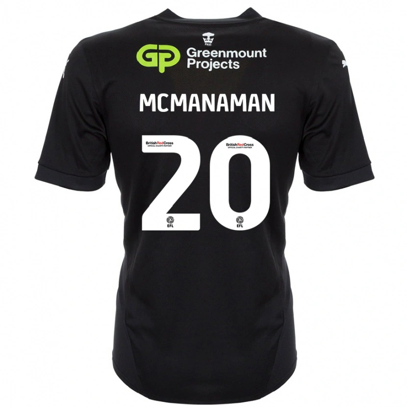 Danxen Herren Callum Mcmanaman #20 Schwarz Auswärtstrikot Trikot 2024/25 T-Shirt Schweiz