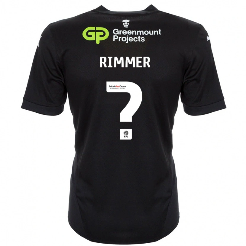 Danxen Herren Harry Rimmer #0 Schwarz Auswärtstrikot Trikot 2024/25 T-Shirt Schweiz