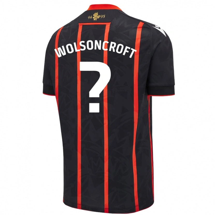 Danxen Herren Blake Wolsoncroft #0 Schwarz Rot Auswärtstrikot Trikot 2024/25 T-Shirt Schweiz