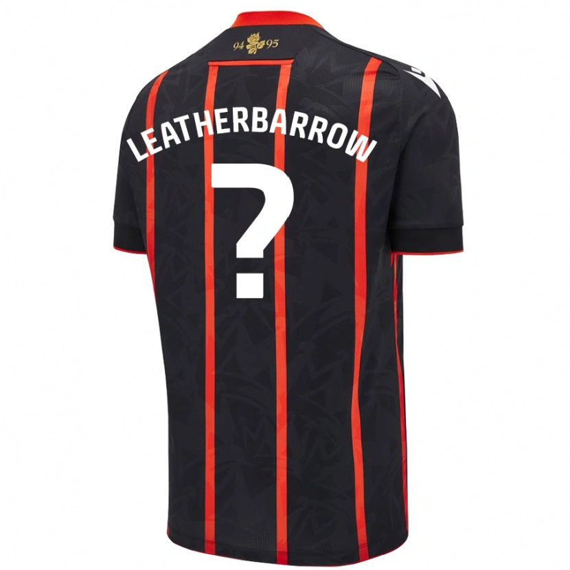 Danxen Herren Freddie Leatherbarrow #0 Schwarz Rot Auswärtstrikot Trikot 2024/25 T-Shirt Schweiz