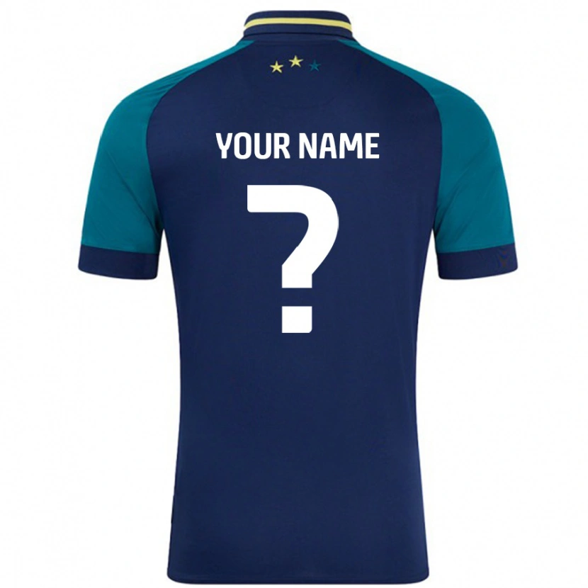 Danxen Herren Ihren Namen #0 Marine Dunkelgrün Auswärtstrikot Trikot 2024/25 T-Shirt Schweiz