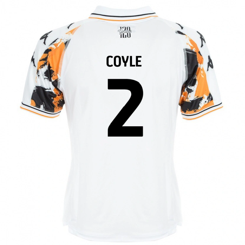 Danxen Herren Lewie Coyle #2 Weiß Auswärtstrikot Trikot 2024/25 T-Shirt Schweiz