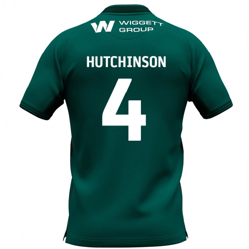Danxen Herren Shaun Hutchinson #4 Grün Auswärtstrikot Trikot 2024/25 T-Shirt Schweiz