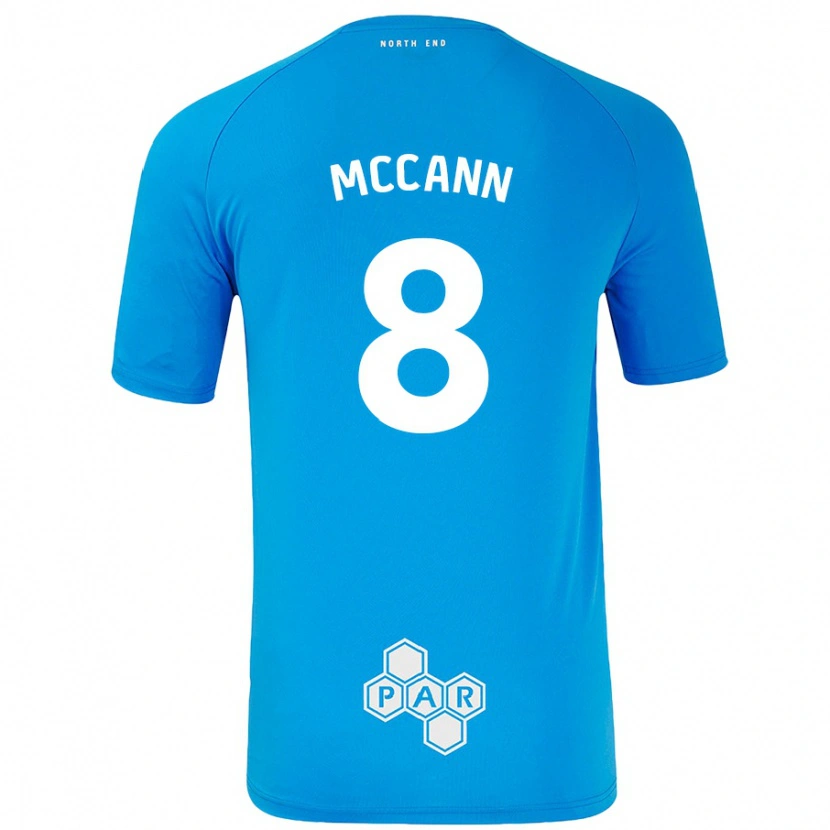Danxen Herren Ali Mccann #8 Himmelblau Auswärtstrikot Trikot 2024/25 T-Shirt Schweiz