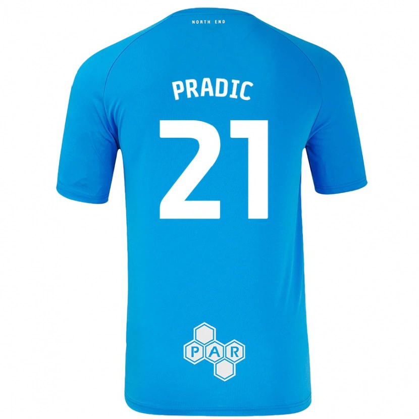 Danxen Herren James Pradic #21 Himmelblau Auswärtstrikot Trikot 2024/25 T-Shirt Schweiz