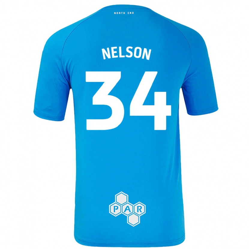Danxen Herren Kitt Nelson #34 Himmelblau Auswärtstrikot Trikot 2024/25 T-Shirt Schweiz