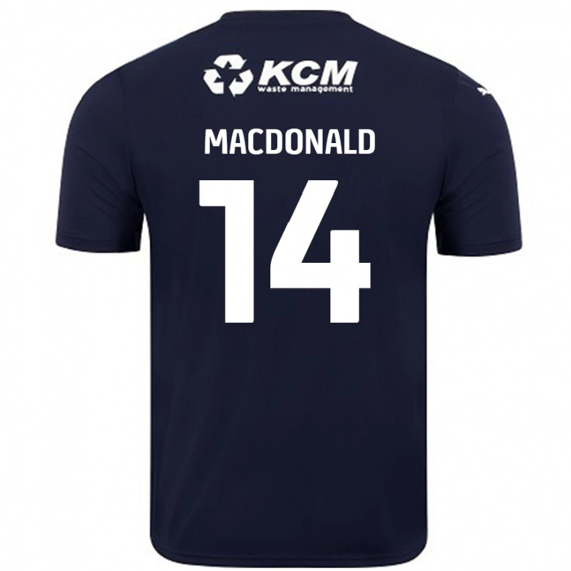Danxen Herren Alex Macdonald #14 Marineblau Auswärtstrikot Trikot 2024/25 T-Shirt Schweiz