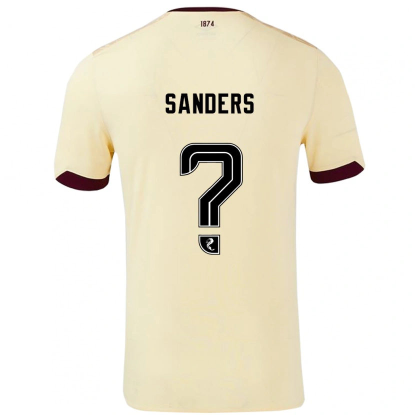 Danxen Herren Charlie Sanders #0 Creme Burgunderrot Auswärtstrikot Trikot 2024/25 T-Shirt Schweiz
