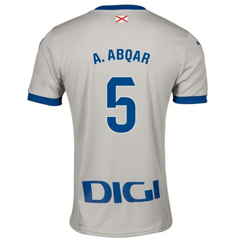 Danxen Herren Abdel Abqar #5 Hellgrau Auswärtstrikot Trikot 2024/25 T-Shirt Schweiz