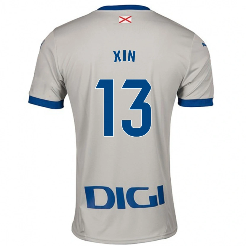 Danxen Herren Jana Xin #13 Hellgrau Auswärtstrikot Trikot 2024/25 T-Shirt Schweiz