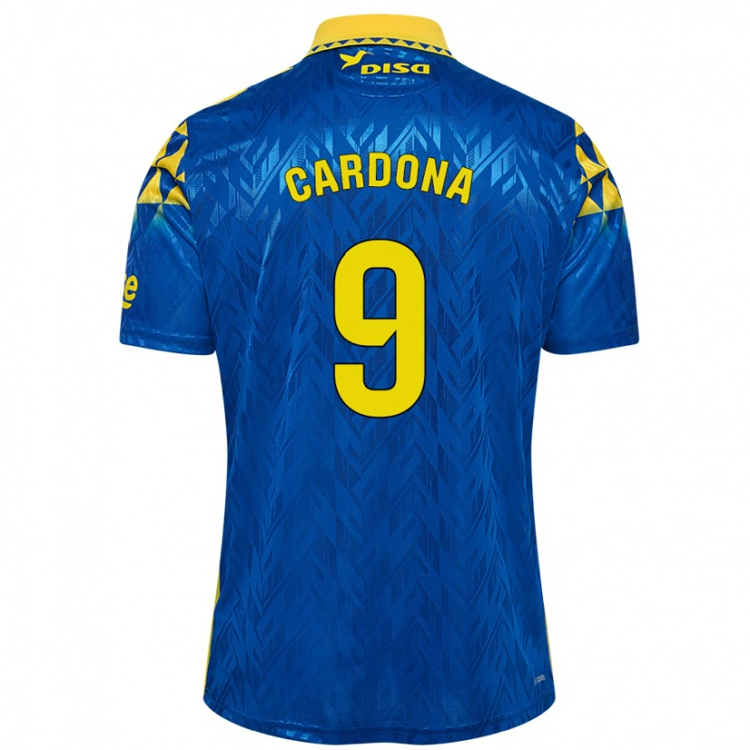 Danxen Herren Marc Cardona #9 Blau Gelb Auswärtstrikot Trikot 2024/25 T-Shirt Schweiz