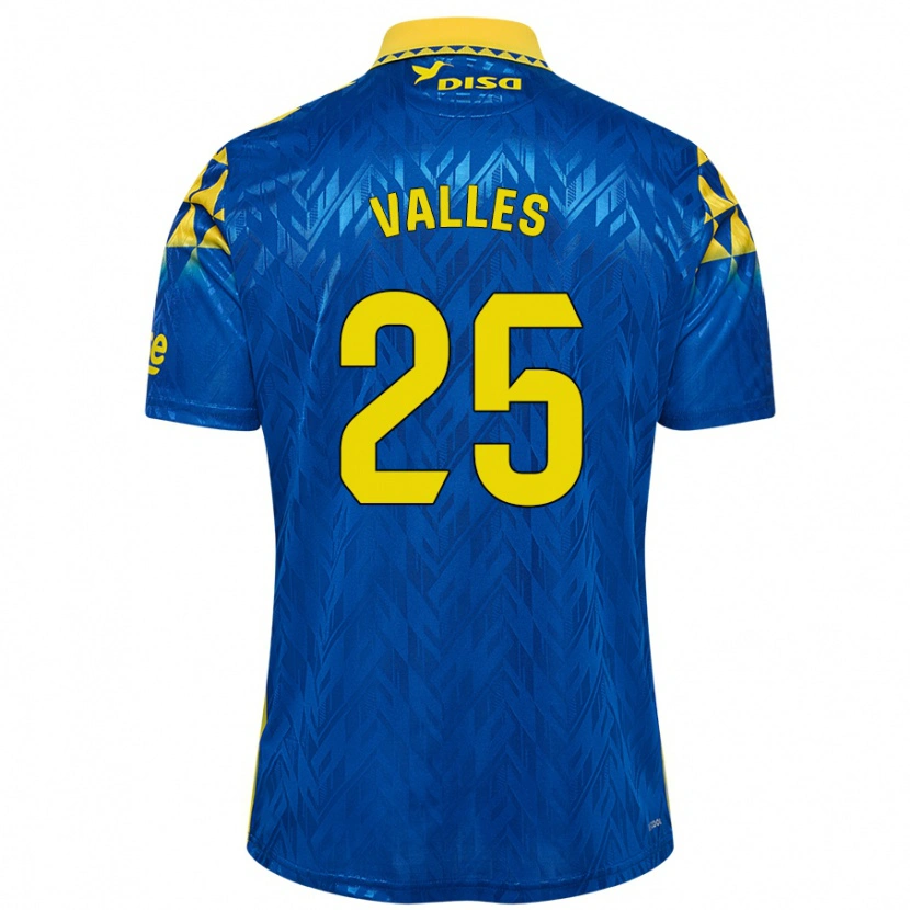 Danxen Herren Álvaro Valles #25 Blau Gelb Auswärtstrikot Trikot 2024/25 T-Shirt Schweiz