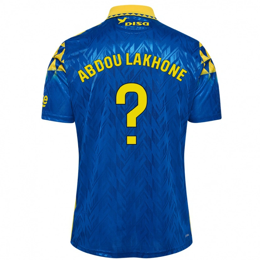 Danxen Herren Pape Abdou Lakhone #0 Blau Gelb Auswärtstrikot Trikot 2024/25 T-Shirt Schweiz