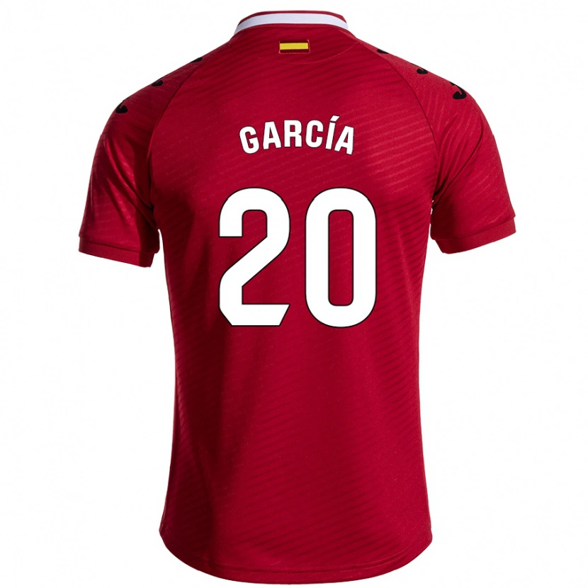 Danxen Herren Álex García #20 Dunkelrot Auswärtstrikot Trikot 2024/25 T-Shirt Schweiz