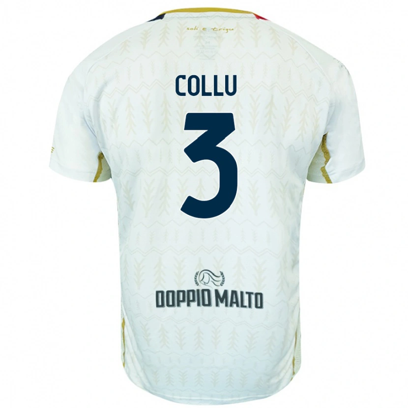 Danxen Herren Davide Collu #3 Weiß Auswärtstrikot Trikot 2024/25 T-Shirt Schweiz