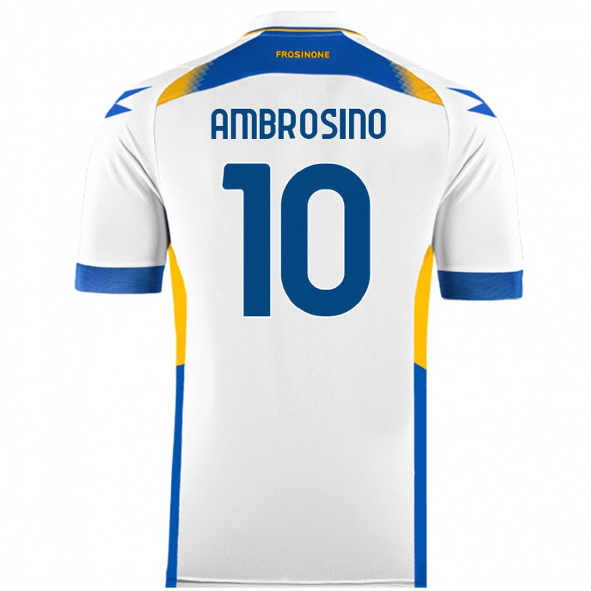 Danxen Herren Giuseppe Ambrosino #10 Weiß Auswärtstrikot Trikot 2024/25 T-Shirt Schweiz