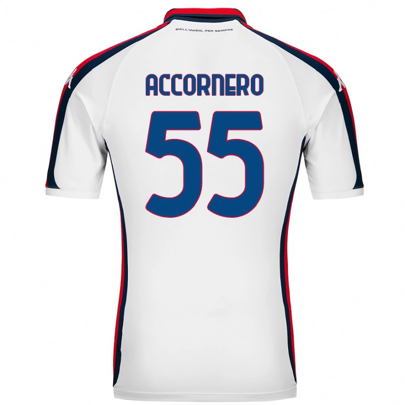 Danxen Herren Federico Accornero #55 Weiß Auswärtstrikot Trikot 2024/25 T-Shirt Schweiz