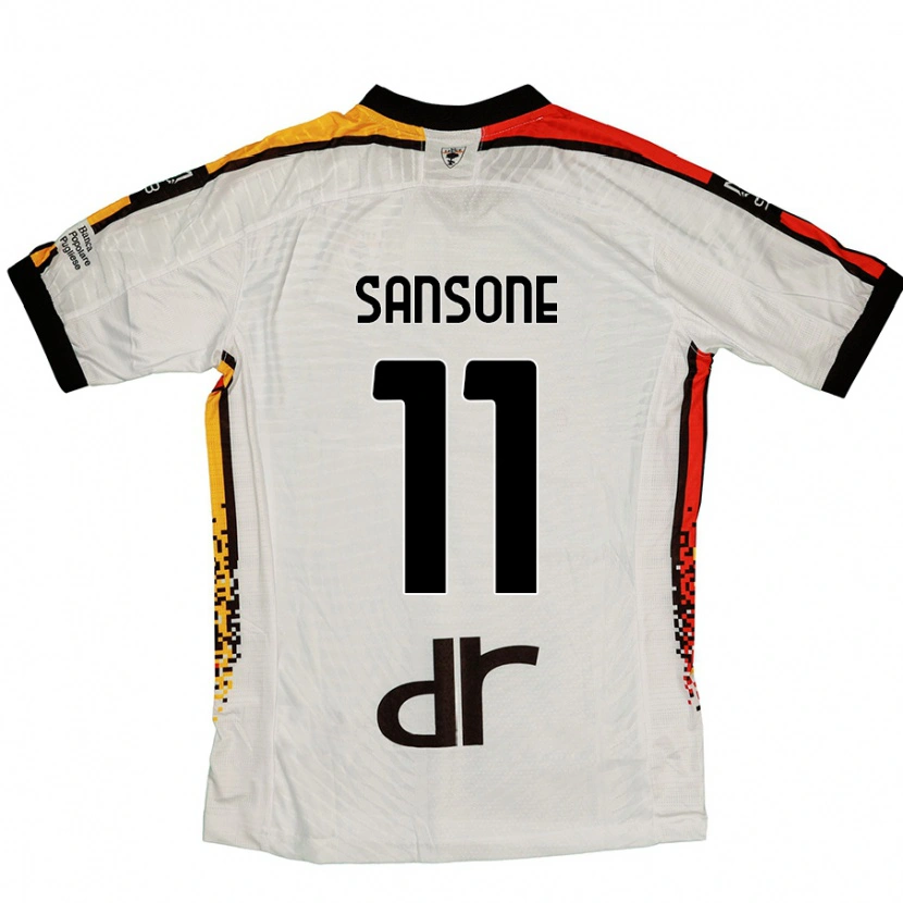 Danxen Herren Nicola Sansone #11 Weiß Schwarz Auswärtstrikot Trikot 2024/25 T-Shirt Schweiz