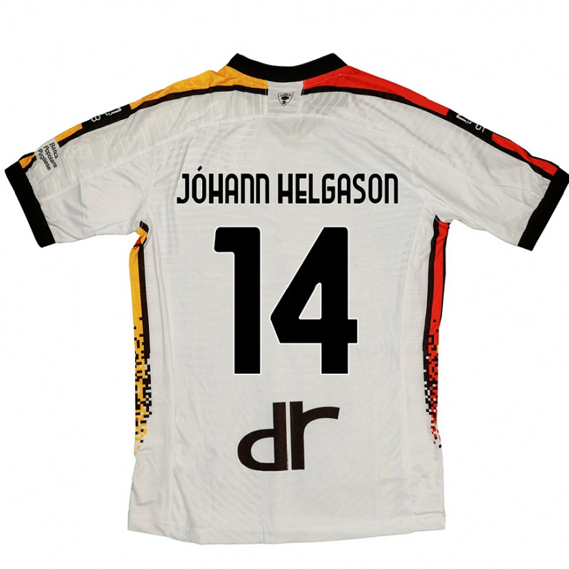 Danxen Herren Thórir Jóhann Helgason #14 Weiß Schwarz Auswärtstrikot Trikot 2024/25 T-Shirt Schweiz