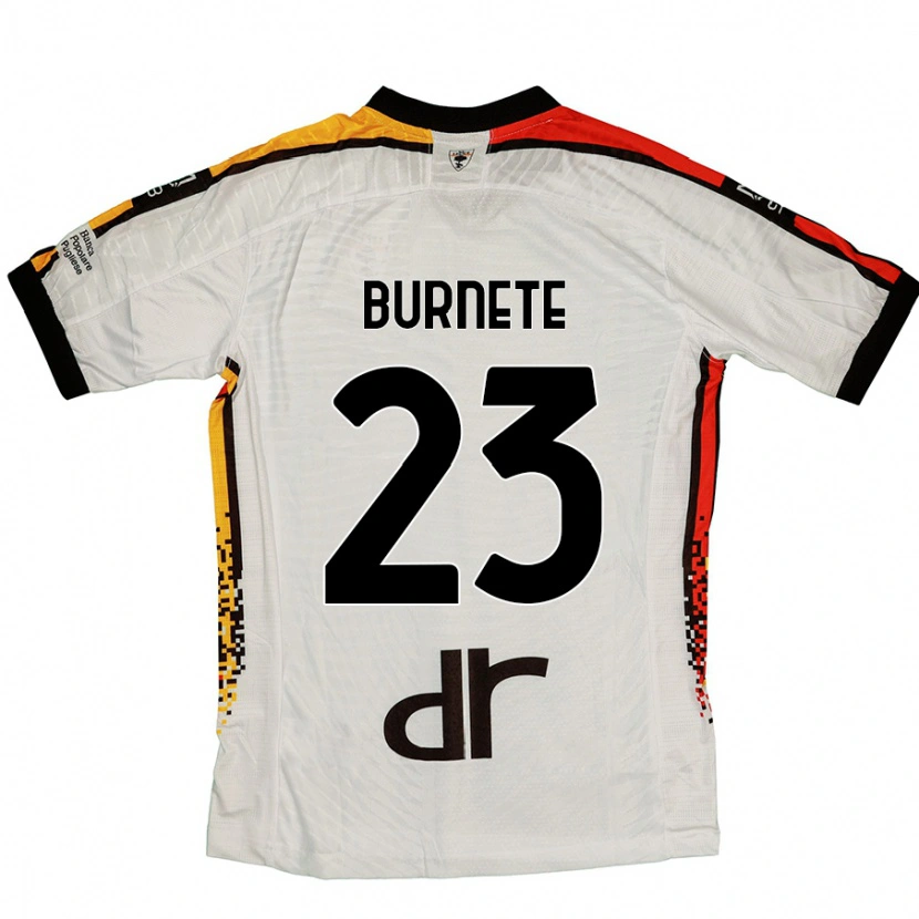 Danxen Herren Rareș Burnete #23 Weiß Schwarz Auswärtstrikot Trikot 2024/25 T-Shirt Schweiz