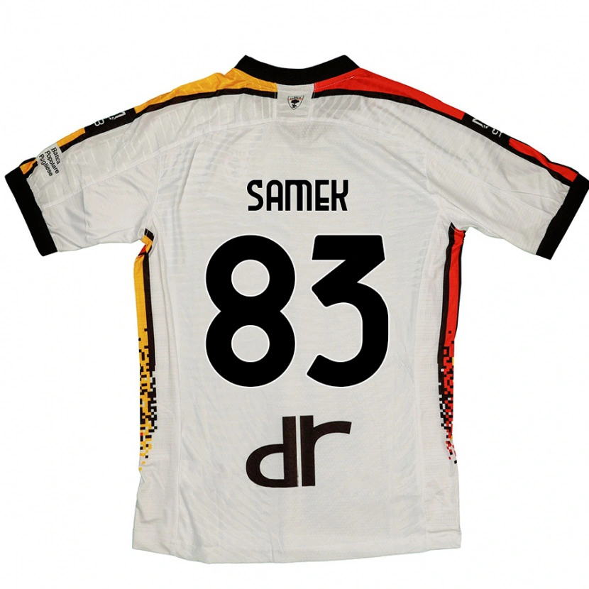 Danxen Herren Daniel Samek #83 Weiß Schwarz Auswärtstrikot Trikot 2024/25 T-Shirt Schweiz