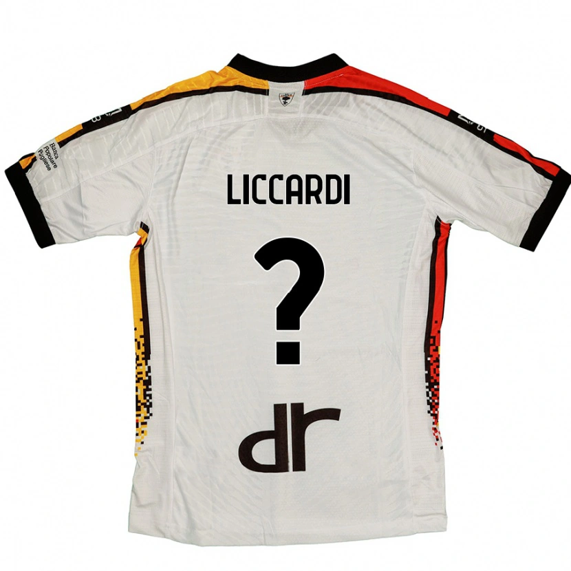 Danxen Herren Thomas Liccardi #0 Weiß Schwarz Auswärtstrikot Trikot 2024/25 T-Shirt Schweiz