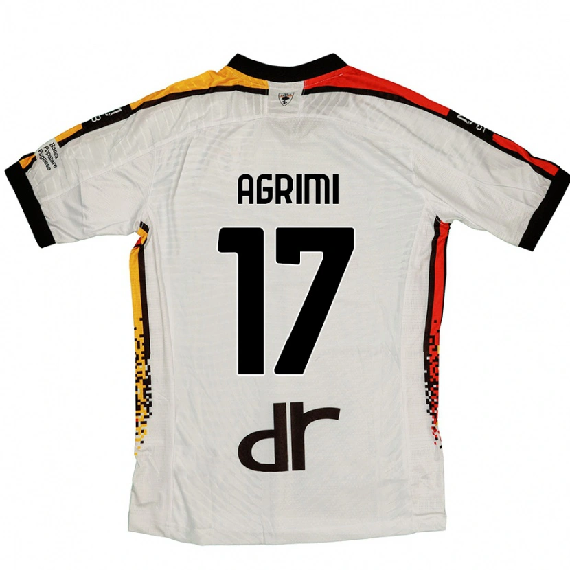 Danxen Herren Matteo Agrimi #17 Weiß Schwarz Auswärtstrikot Trikot 2024/25 T-Shirt Schweiz