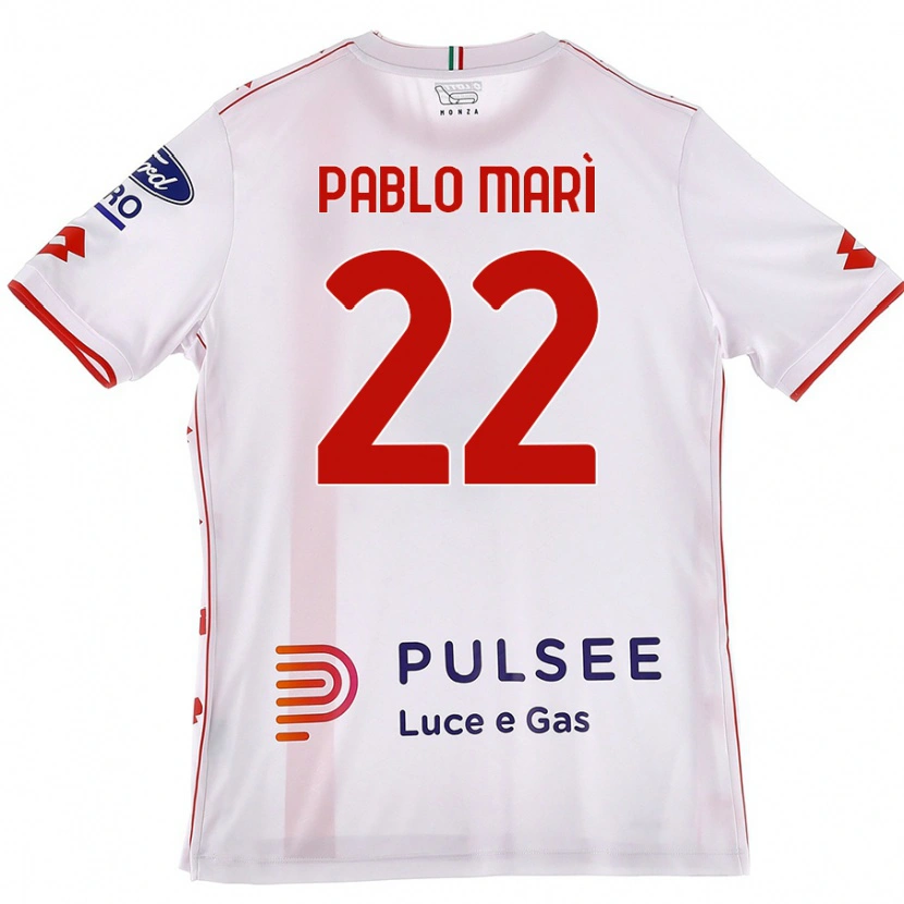 Danxen Herren Pablo Marí #22 Weiß Rot Auswärtstrikot Trikot 2024/25 T-Shirt Schweiz