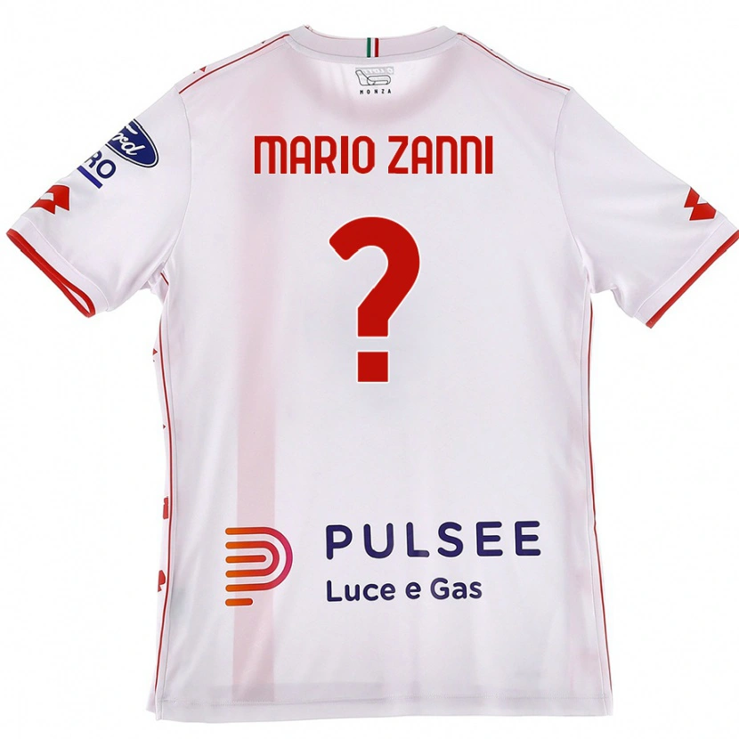Danxen Herren Mario Zanni #0 Weiß Rot Auswärtstrikot Trikot 2024/25 T-Shirt Schweiz