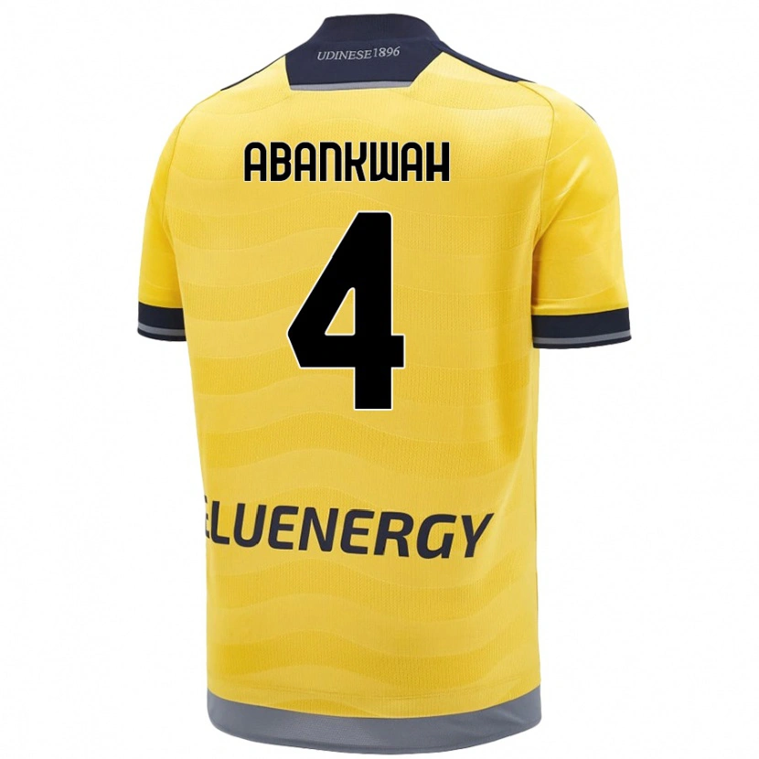 Danxen Herren James Abankwah #4 Golden Auswärtstrikot Trikot 2024/25 T-Shirt Schweiz