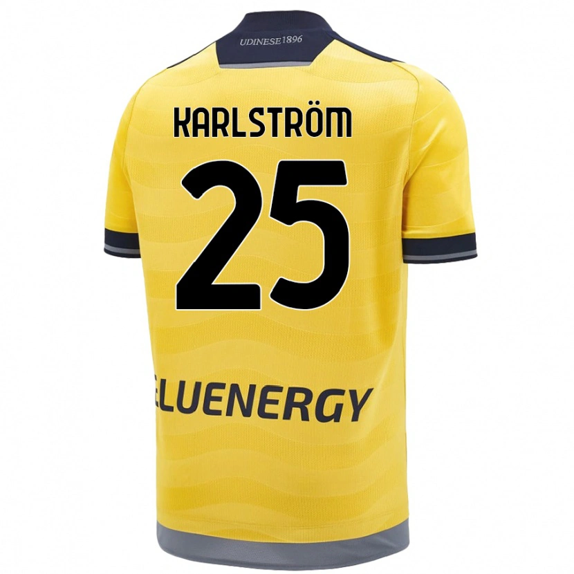 Danxen Herren Jesper Karlström #25 Golden Auswärtstrikot Trikot 2024/25 T-Shirt Schweiz
