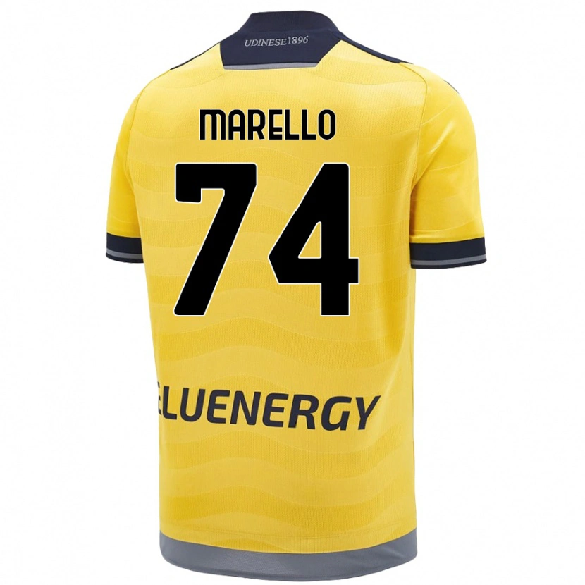 Danxen Herren Mattia Marello #74 Golden Auswärtstrikot Trikot 2024/25 T-Shirt Schweiz