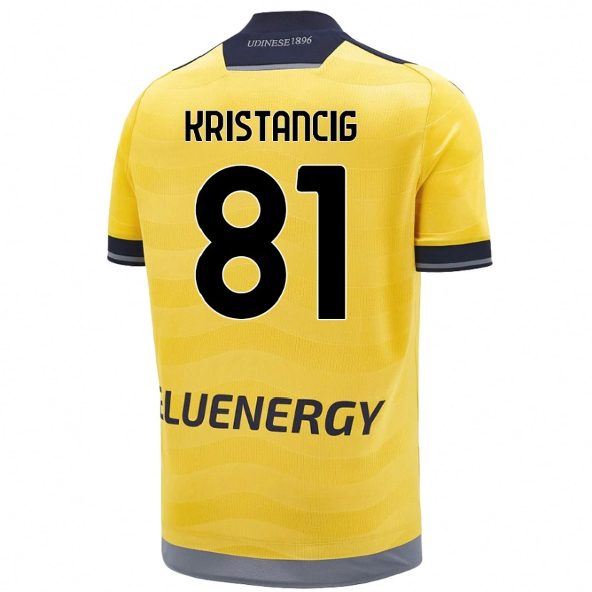 Danxen Herren Luca Kristancig #81 Golden Auswärtstrikot Trikot 2024/25 T-Shirt Schweiz
